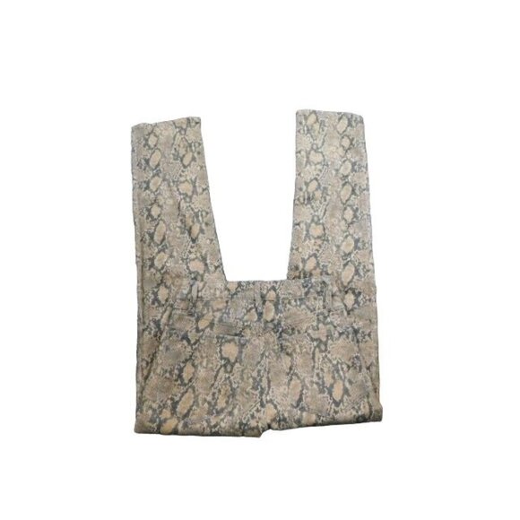 Frame Size 24 Le High Straight Snakeskin STRETCH Skinny Pants Designer - Picture 2 of 2